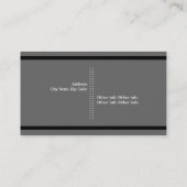 Carte De Visite Un réalisateur gris, blanc, noir attire l'oeil (Dos)