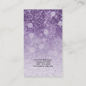 Carte De Visite Un regard pourpre lache les yeux | maquillage (Dos)