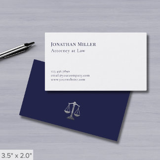 Carte De Visite Un simple avocat moderne