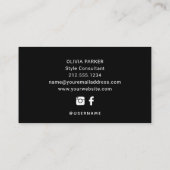 Carte De Visite Un simple bonjour| Typographie audacieuse et moder (Dos)