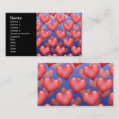 Carte De Visite Un tas de coeurs (Devant / Derrière)