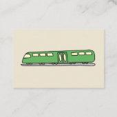 Carte De Visite Un train vert (Dos)