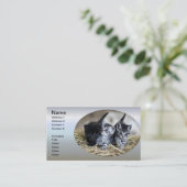 Carte De Visite Un trio de chatons nessonnés ensemble (Debout devant)