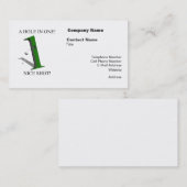 Carte De Visite Un Trou Dans Une Balle De Golf (Devant / Derrière)