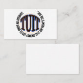 Carte De Visite Un TUIT rond (arrière est vide) (Devant / Derrière)