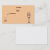 Carte De Visite Un verres (Devant / Derrière)