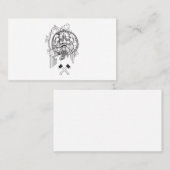 Carte De Visite un viking et deux grands axes. (Devant / Derrière)