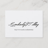 Carte De Visite Une aile dans le jardin Mini Imprimer (Dos)