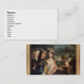 Carte De Visite Une allégorie de cour (Devant / Derrière)