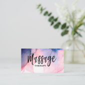 Carte De Visite *~* une aquarelle de thérapeute de massage de (Debout devant)