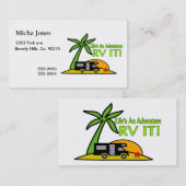 Carte De Visite Une aventure ainsi rv de la vie il (Devant / Derrière)