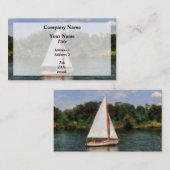 Carte De Visite Une belle journée pour la voile (Devant / Derrière)
