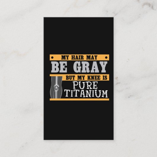 Carte De Visite Une chirurgie grise plus ancienne de cheveux de (Devant)