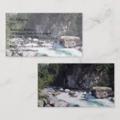 Carte De Visite Une crique de montagne froide (Devant / Derrière)