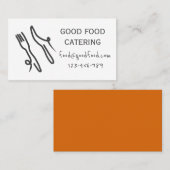 Carte De Visite Une cuisine moderne et chic, noir et blanc (Devant / Derrière)