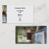 Carte De Visite Une école de pièce avec le livre (Devant / Derrière)