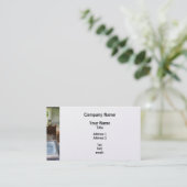 Carte De Visite Une école de pièce avec le livre (Debout devant)