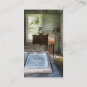 Carte De Visite Une école de pièce avec le livre (Dos)