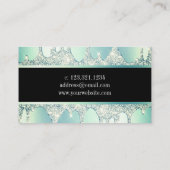 Carte De Visite Une élégante parties scintillant moderne verte à l (Dos)