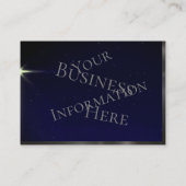 Carte De Visite Une étoile au ciel bleu clair brille dans le ciel (Dos)