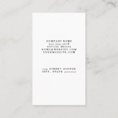 Carte De Visite Une femme assise dans un poteau de yoga (Dos)