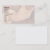 Carte De Visite Une Femme D'Amedeo Modigliani Sur Un Canapé (Devant / Derrière)