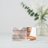 Carte De Visite Une Femme Qui Reprend Le Massage | Spa (Debout devant)