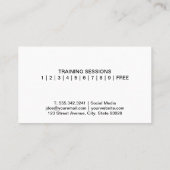 Carte De Visite Une Femme Qui Travaille (Dos)