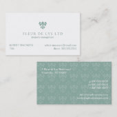 Carte De Visite Une Fleur de Lis (Devant / Derrière)