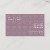 Carte De Visite Une Fleur de Lis (Dos)