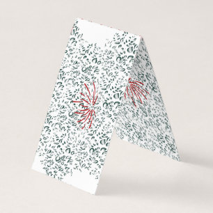 Carte De Visite une fleur rouge sur un arrière - plan noir