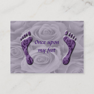 Carte De Visite une fois sur mes pieds