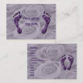 Carte De Visite une fois sur mes pieds (Devant / Derrière)