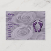 Carte De Visite une fois sur mes pieds (Dos)