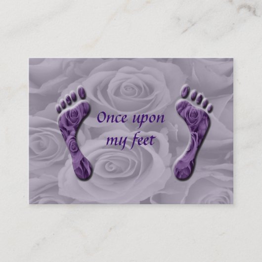 Carte De Visite une fois sur mes pieds (Devant)