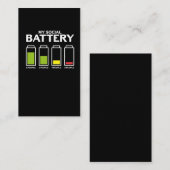 Carte De Visite Une introspection maladroite envers les gens Batte (Devant / Derrière)