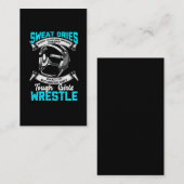 Carte De Visite Une jeune fille lutteuse bruit une sportive (Devant / Derrière)