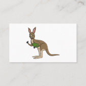 Carte De Visite Une jolie illustration de kangourou australien (Dos)
