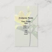 Carte De Visite Une Lys Jaune (Devant)