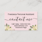 Carte De Visite Une Maison De Verdure Étroite Organisateur Et Débo (Dos)