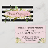 Carte De Visite Une Maison De Verdure Étroite Organisateur Et Débo (Devant / Derrière)