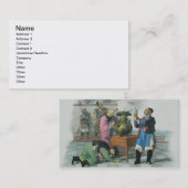 Carte De Visite Une manière de dire l'avenir, gravée par la Mlle. (Devant / Derrière)