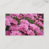 Carte De Visite Une mer de chrysanthèmes roses #2 (Dos)