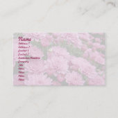 Carte De Visite Une mer de chrysanthèmes roses #2 (Devant)