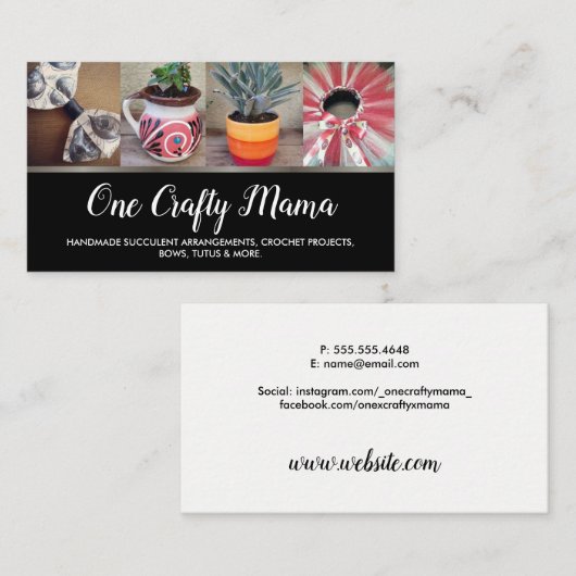 Carte De Visite Une mère courtoise (Devant / Derrière)