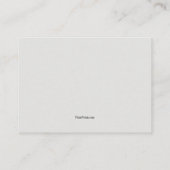 Carte De Visite Une Note De Nous Insérer (Dos)