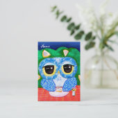 Carte De Visite Une nuit de myrtille (Debout devant)