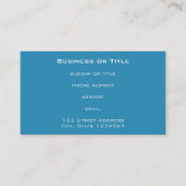 Carte De Visite Une pâtisserie blanche sous un ciel bleu (Dos)