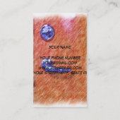 Carte De Visite Une porte orange (Dos)