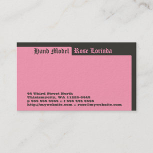 Carte De Visite Une rose avec un autre nom